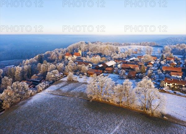 Village Hechenberg in the morning light