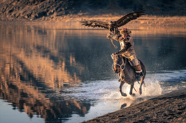 Mongolian eagle hunter