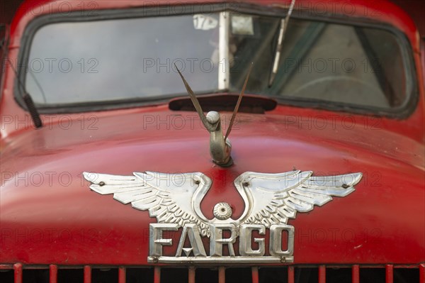 Bonnet with emblem