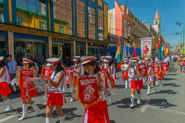 Music band with young girls