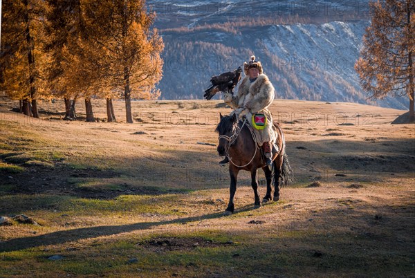 Mongolian eagle hunter