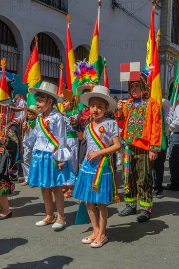 Young Bolivian girls