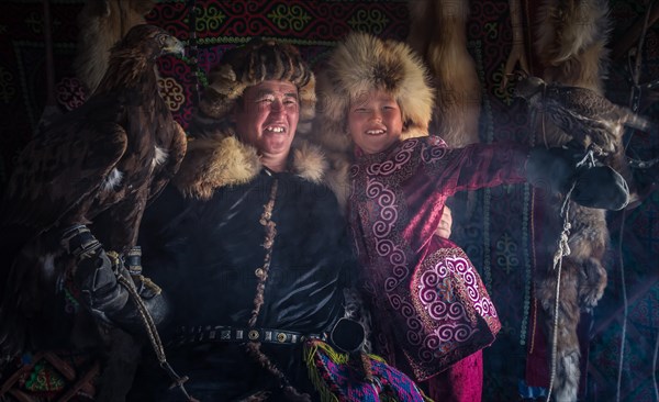 Mongolian eagle hunters