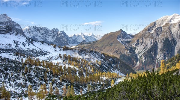 Snow-covered Spitzkarspitze