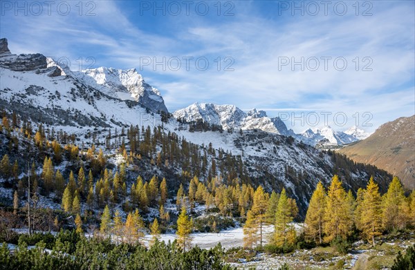 Snow-covered mountain peaks