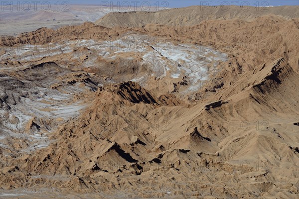 Weathered mountains in Valle de la Luna