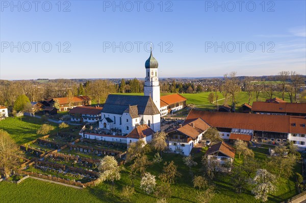 Village view with church