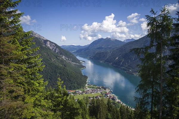 View of Lake Achensee from Zwoelferkopf