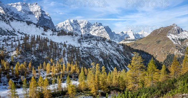 Snow-covered Spitzkarspitze