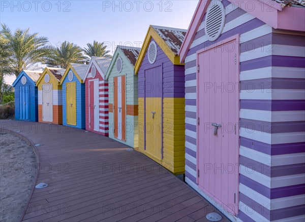 Colorful dressing rooms