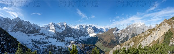 Snow-covered mountain peaks