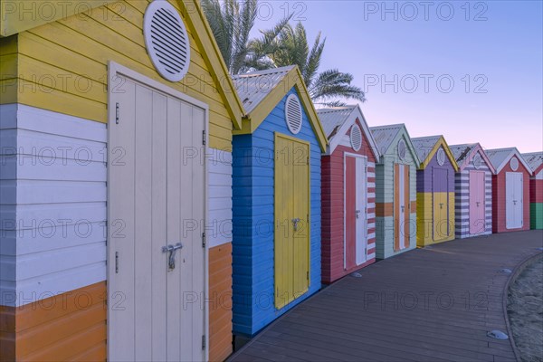 Colorful dressing rooms