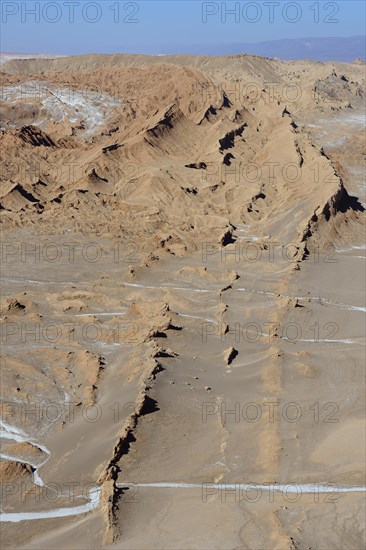 Weathered mountains in Valle de la Luna