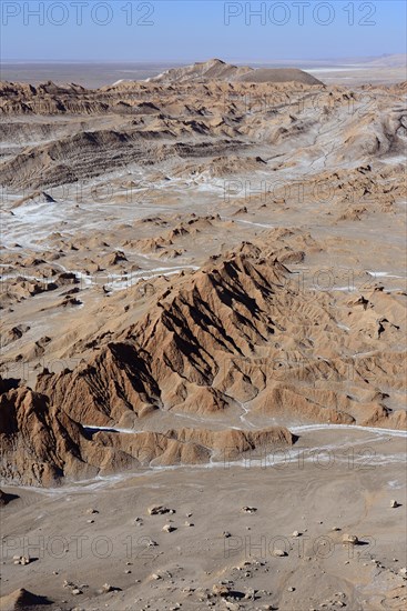 Weathered mountains in Valle de la Luna