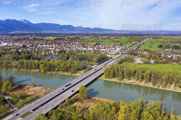 Motorway bridge of the A8 motorway over the Inn