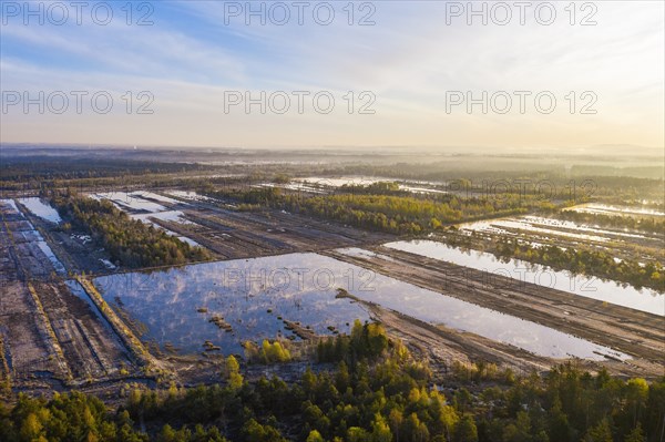 Wet peat extraction area