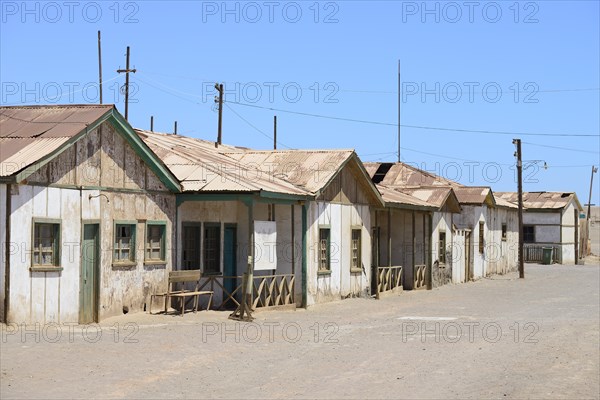 Street with dilapidated houses