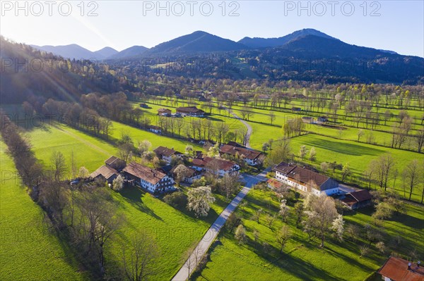 Settlement Oberreut near Gaissach