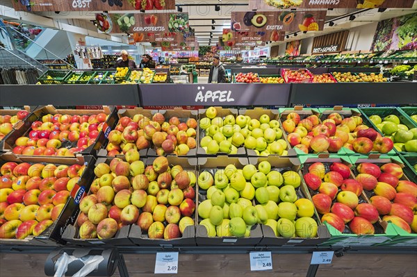 Department with fruit and vegetables