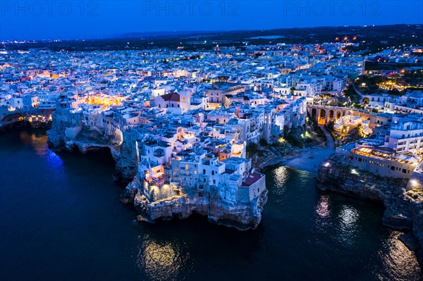 Aerial view of Polignano a Mare, Puglia