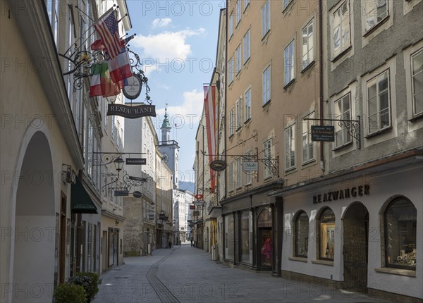 Vacant lots due to the coronavirus pandemic, Getreidegasse