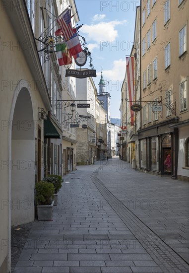 Vacant lots due to the coronavirus pandemic, Getreidegasse