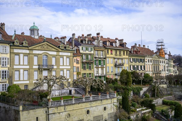 View from the cathedral platform to the old town of Bern, Inner City