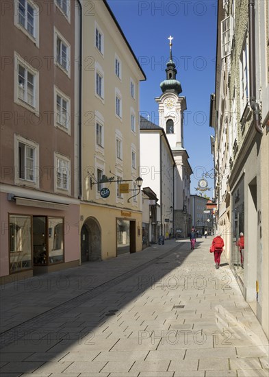 Linzergasse with St. Sebastian Church, Salzburg