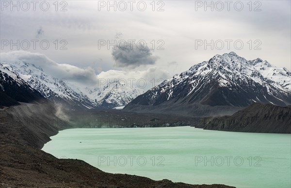 Tasman Glacier and Turquoise Glacial Lake, Mount Tasman