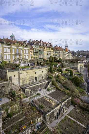 View from the cathedral platform to the old town of Bern, Inner City