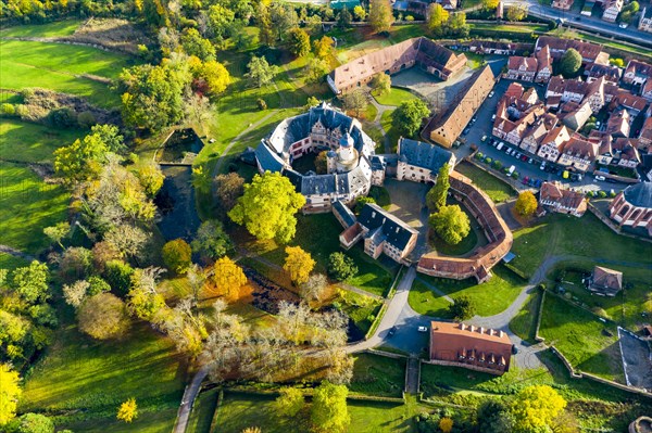 Aerial view, Buedingen Castle