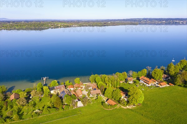 Village Ambach at the Starnberger See, near Muensing