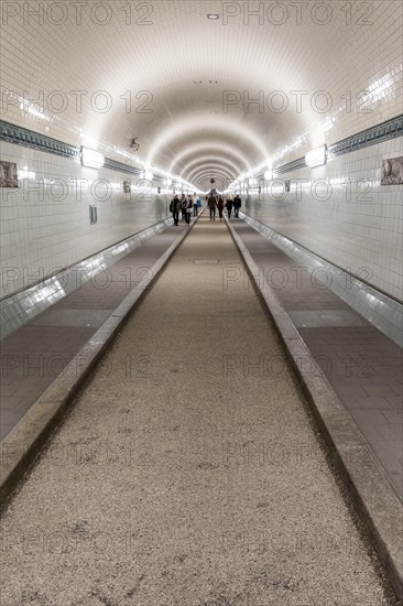 Old Elbe Tunnel in Hamburg, Germany