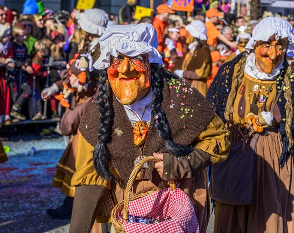 Masked old woman, witch