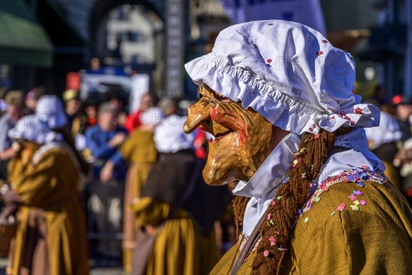 Masked old woman, witch