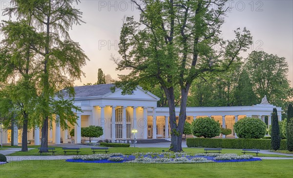 Illuminated spa gardens, foyer from ca 1853