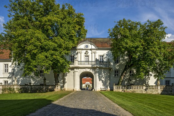 First castle courtyard with small castle, original hunting lodge