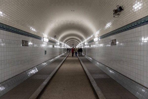 Old Elbe Tunnel in Hamburg, Germany