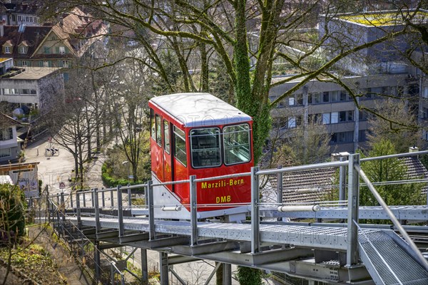 Bernese Marzili red wagon, funicular railway