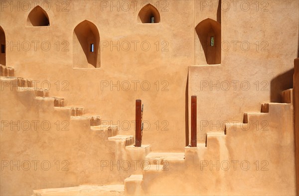 Stairs in the fortress of Nizwa, Nizwa Fort