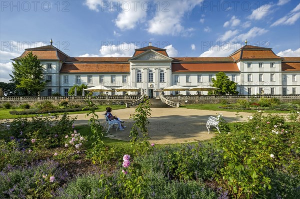 South facade at the castle garden, baroque castle Fasanerie