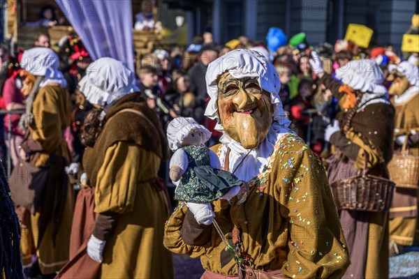 Masked old woman, witch