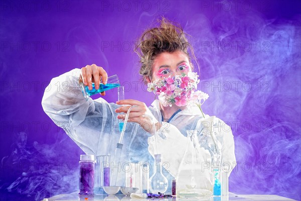 Young woman in laboratory