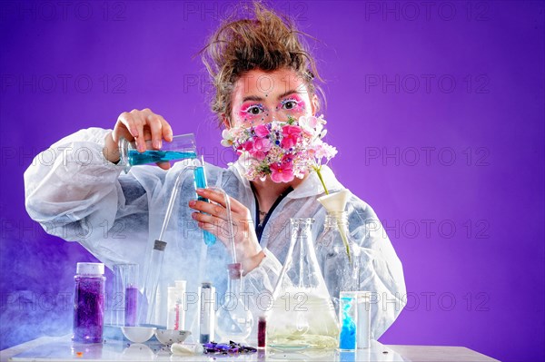 Young woman in laboratory