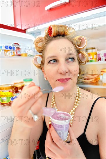 Woman at breakfast