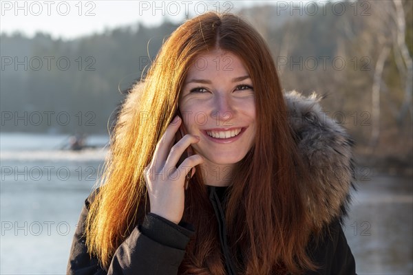 Young woman on the phone