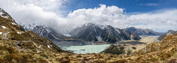 View of the Hooker Valley from the Sealy Tarns Track