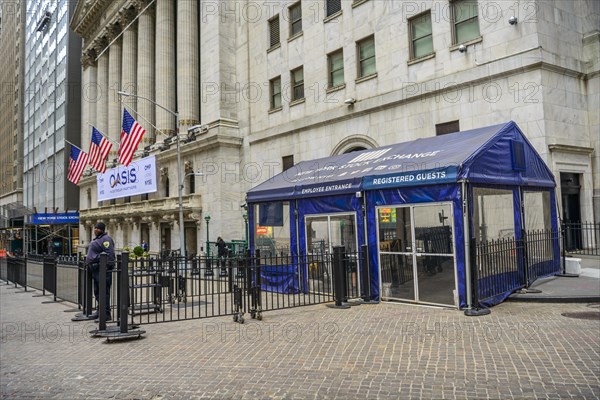 Secured building of the New York Stock Exchange