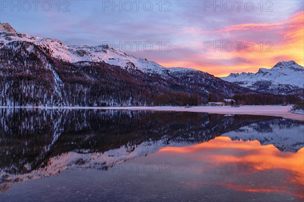 Evening mood at the Lake Silvaplana