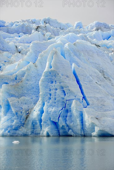 Ice of the glacier wall